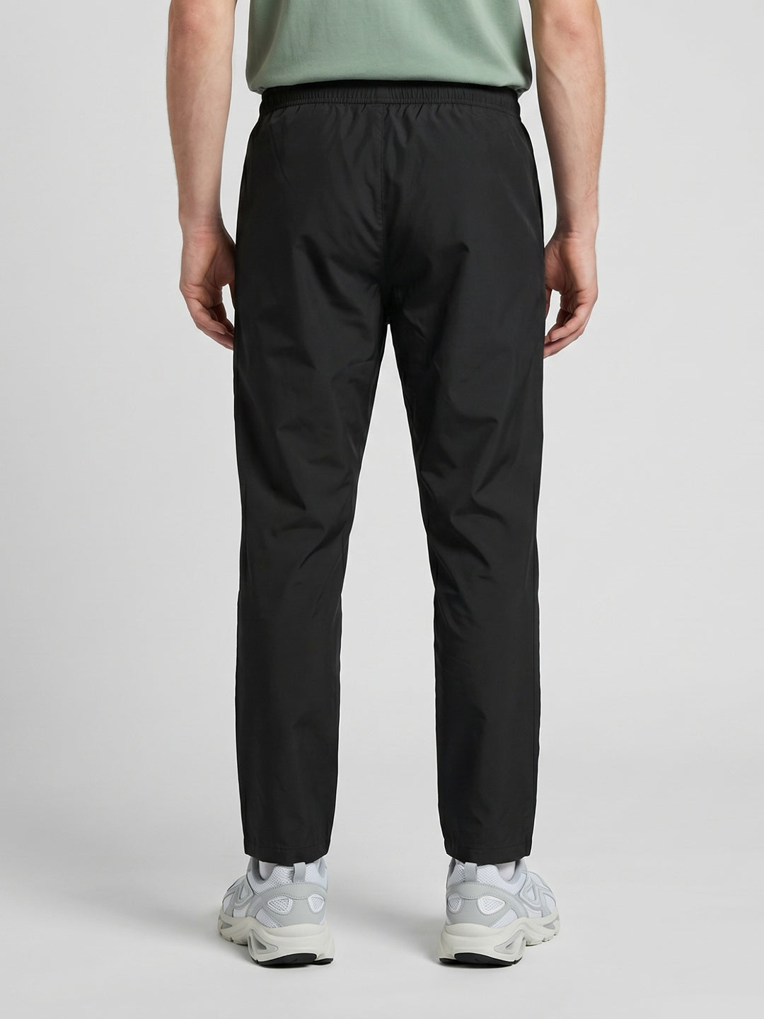 Men Grey Solid Regular Fit Lower
