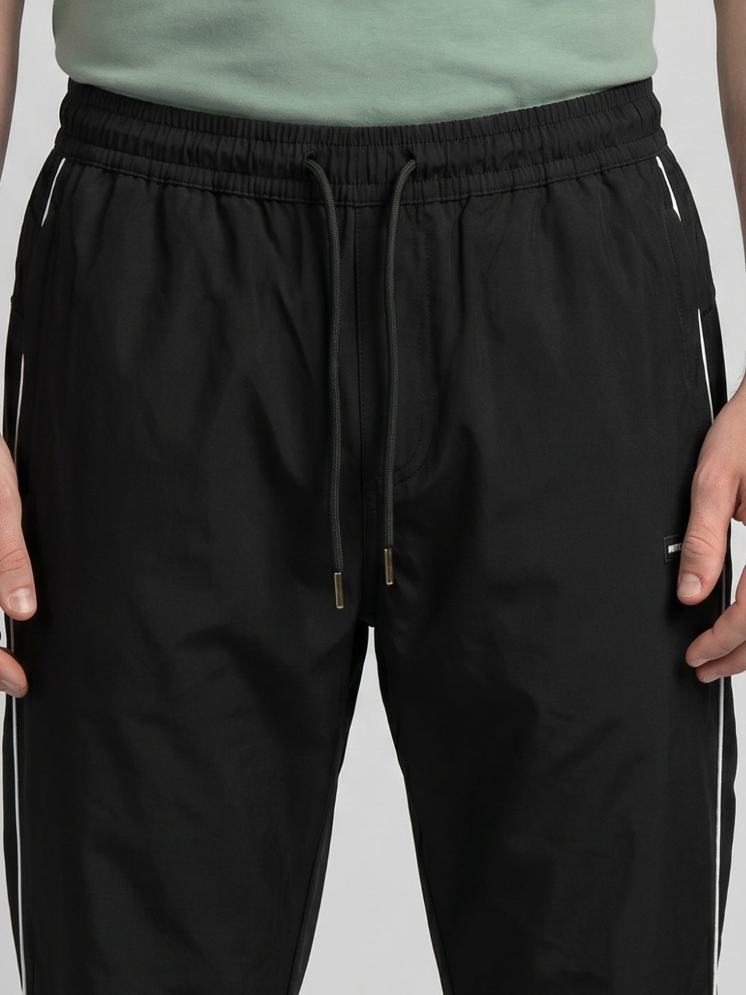 Men Grey Solid Regular Fit Lower