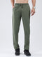 Men Olive Solid Regular Fit Winter Lower
