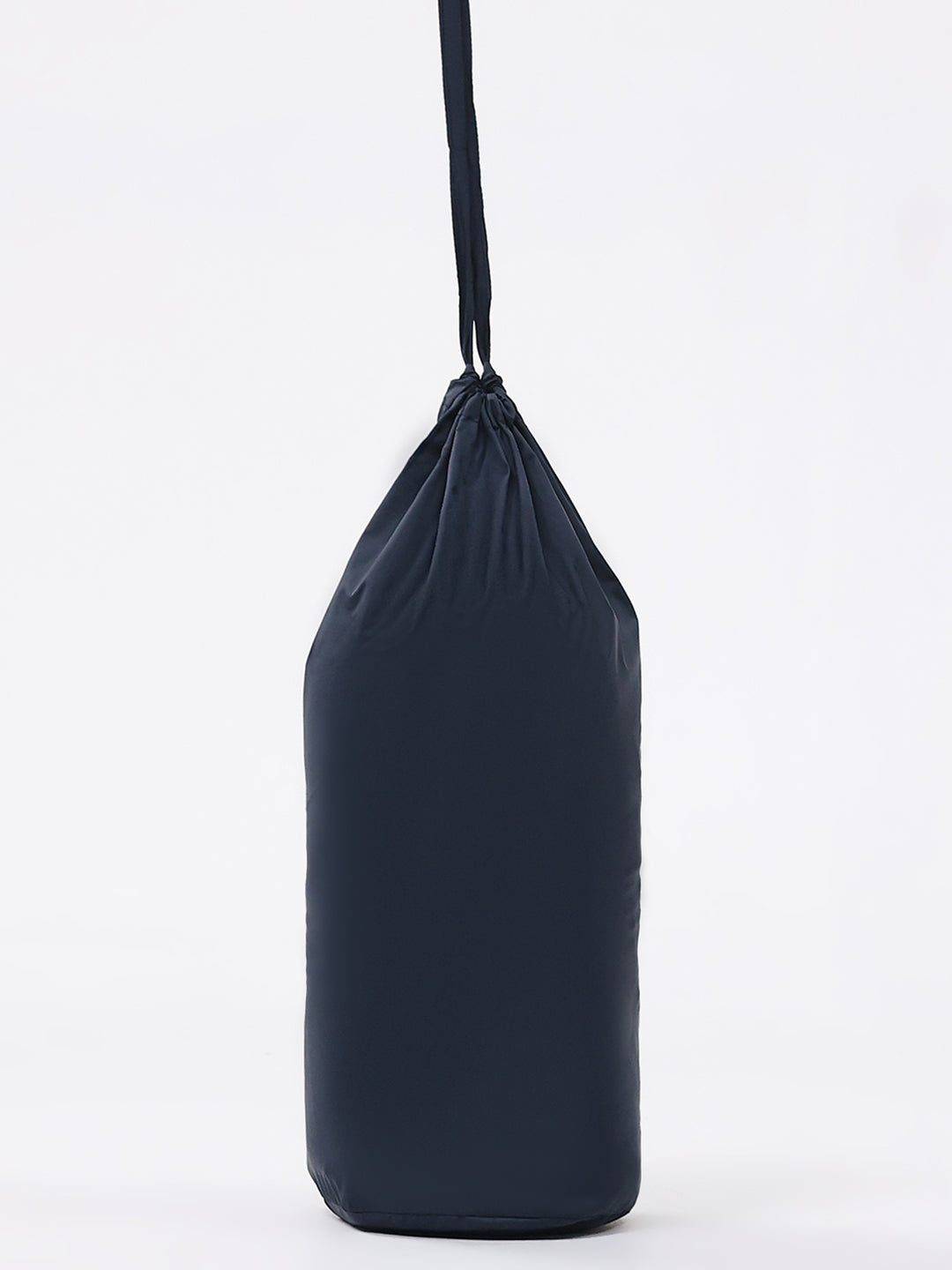 Men Navy Blue Solid Hooded Full Sleeve Jacket