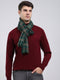 Men Green Self Design Wool Blend Muffler