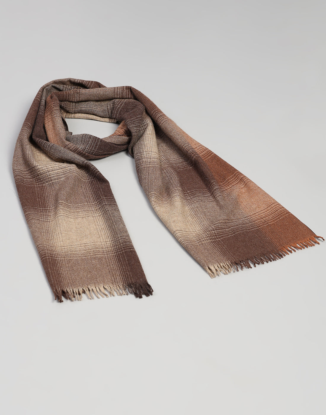 Men Multicolor Self Design Wool Muffler