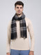 Men Black Self Design Wool Blend Muffler
