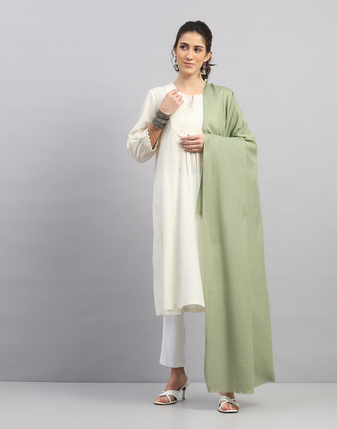 Women Multicolor Self Design   Shawl