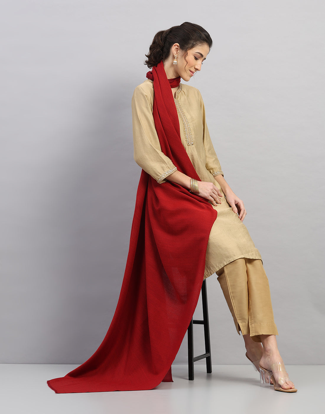 Women Multicolor Self Design   Shawl