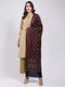 Women Maroon Printed Wool Blend Shawl