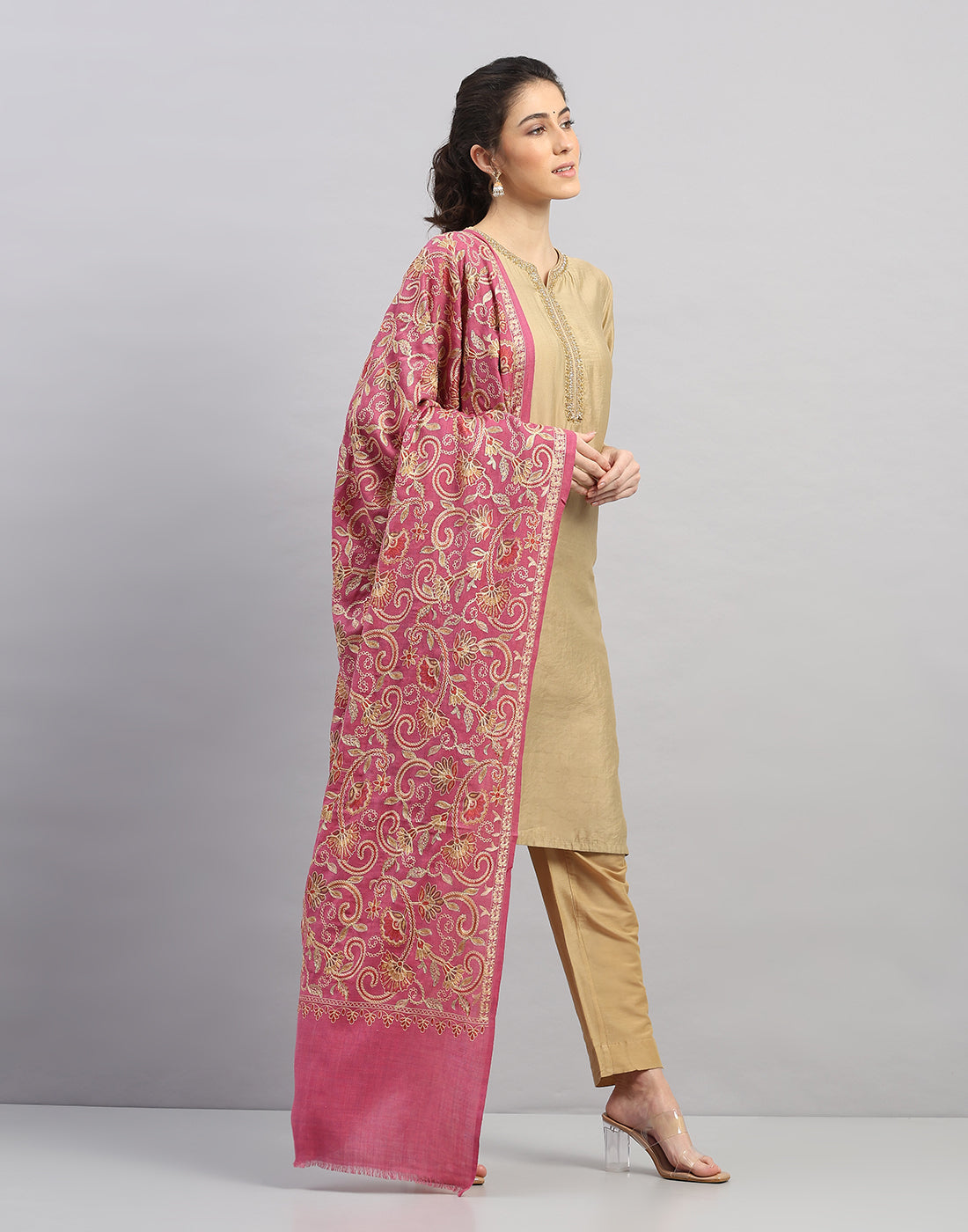 Women Multicolor Self Design   Shawl