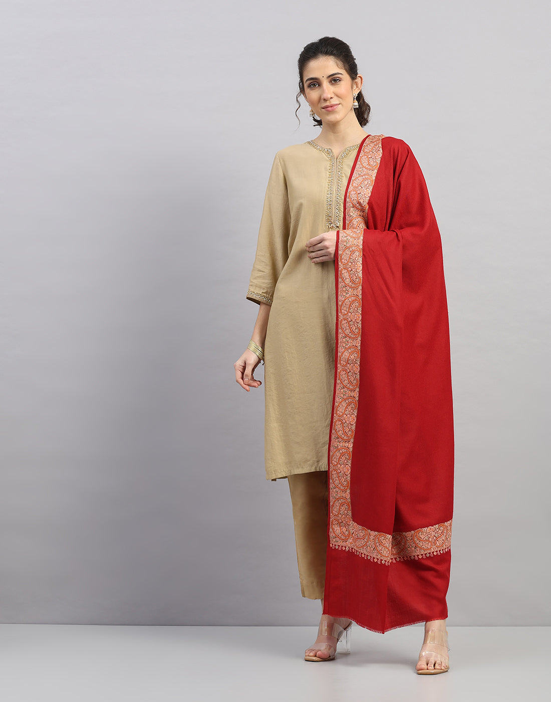 Women Multicolor Self Design   Shawl