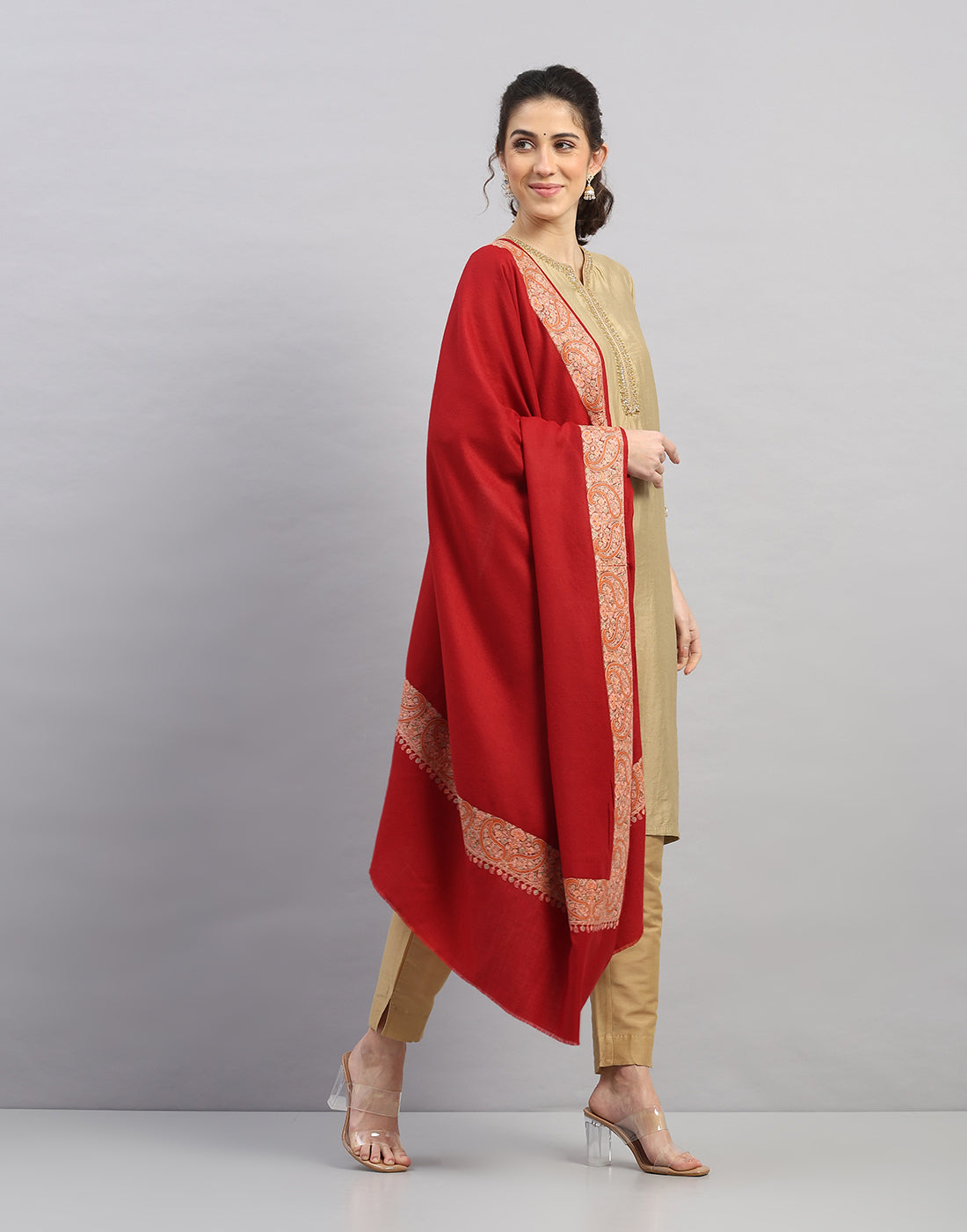 Women Multicolor Self Design   Shawl