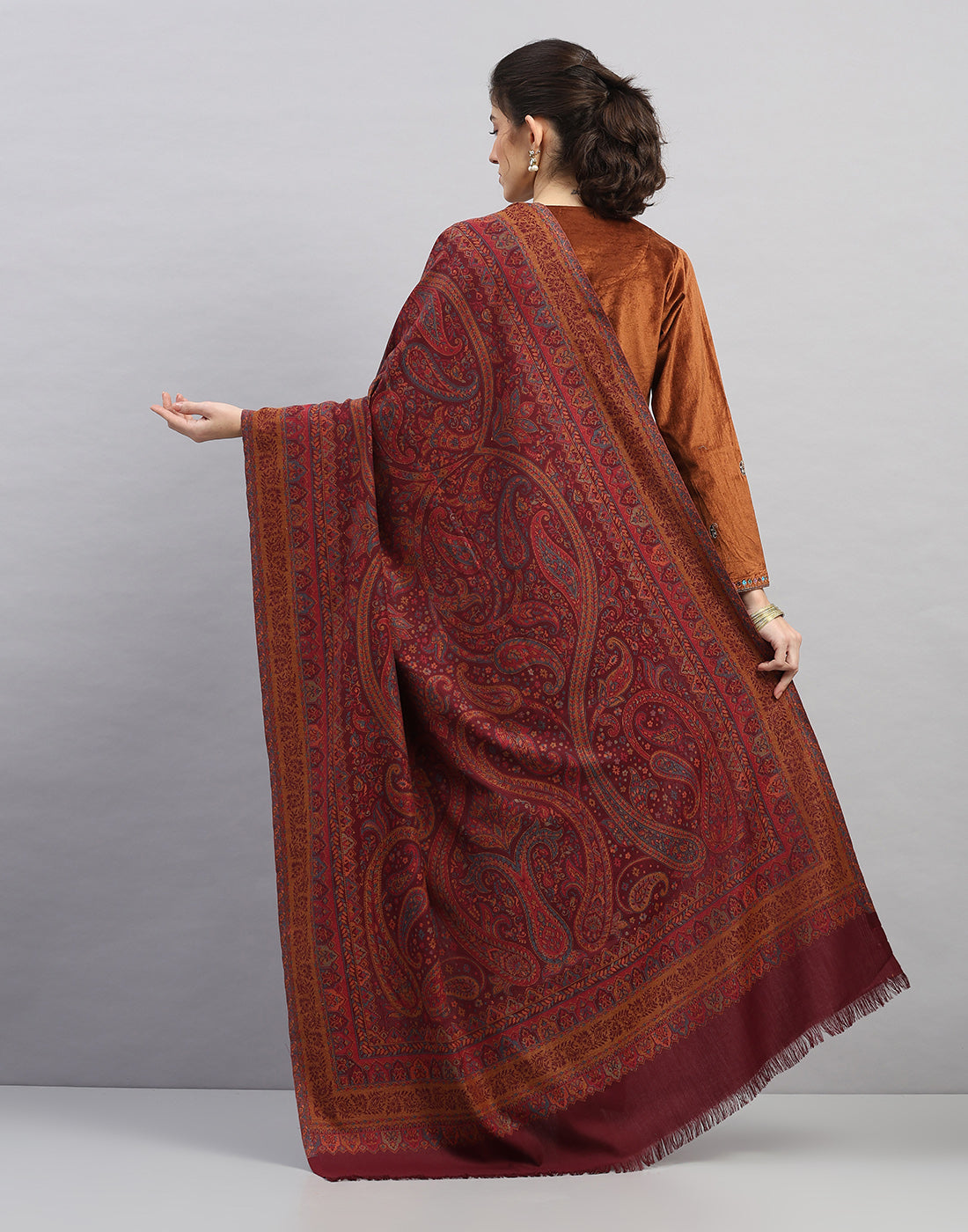 Women Multicolor Self Design   Shawl