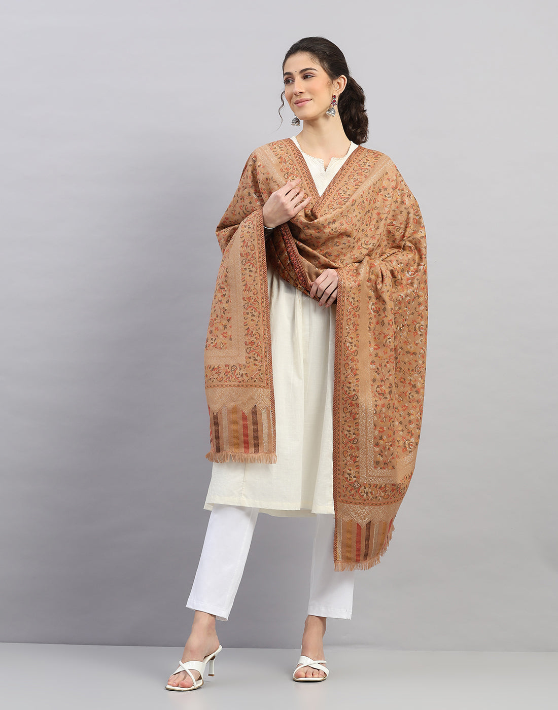 Women Multicolor Self Design   Shawl