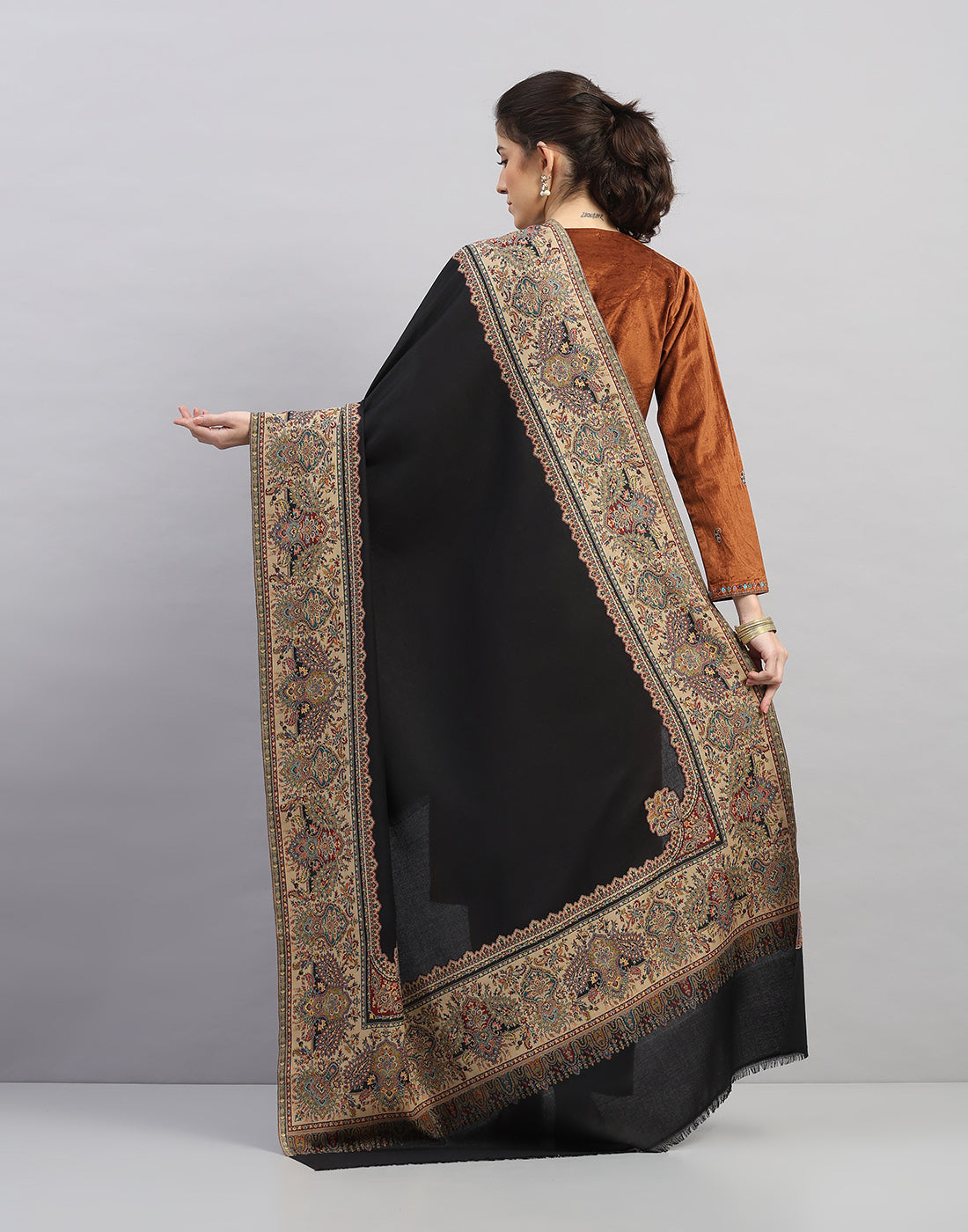 Women Multicolor Self Design   Shawl