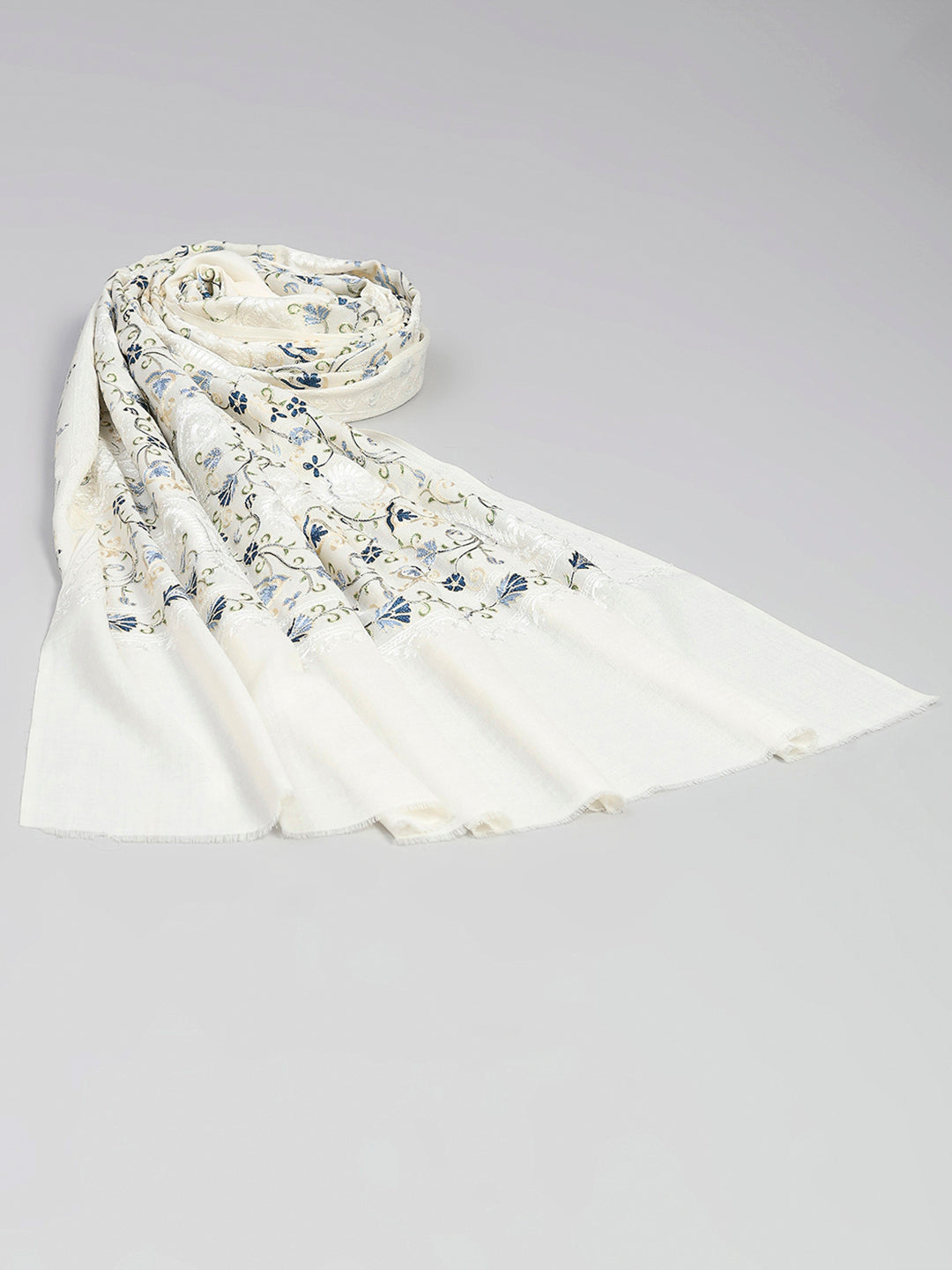 Women Multicolor Printed Wool Blend Shawl