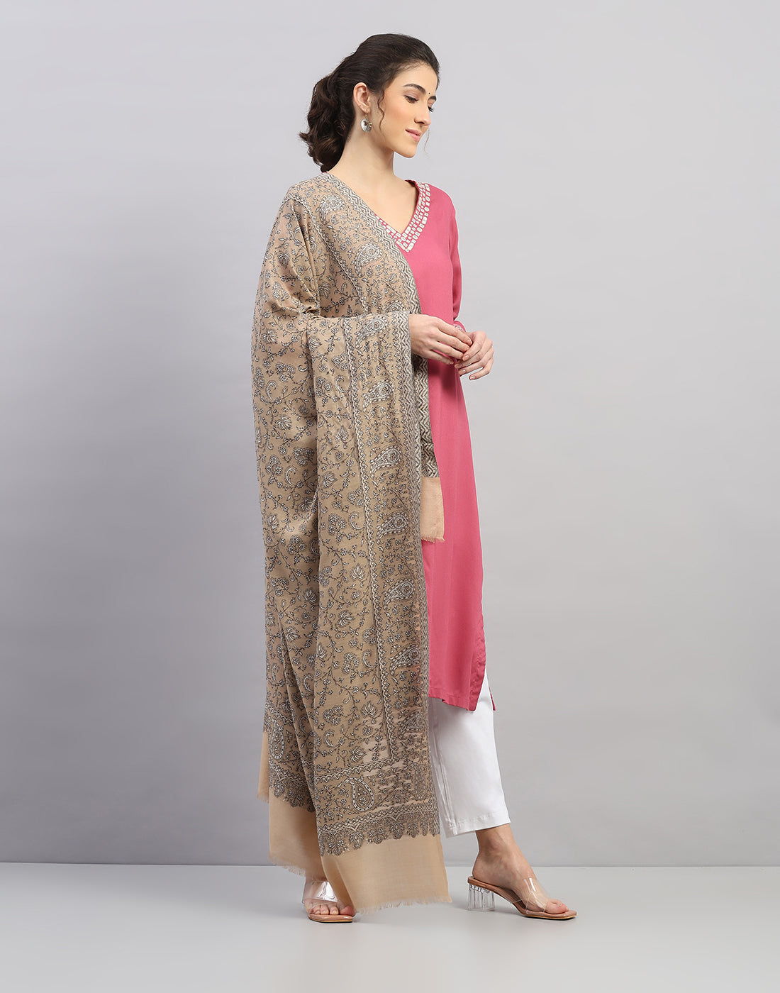 Women Multicolor Self Design   Shawl