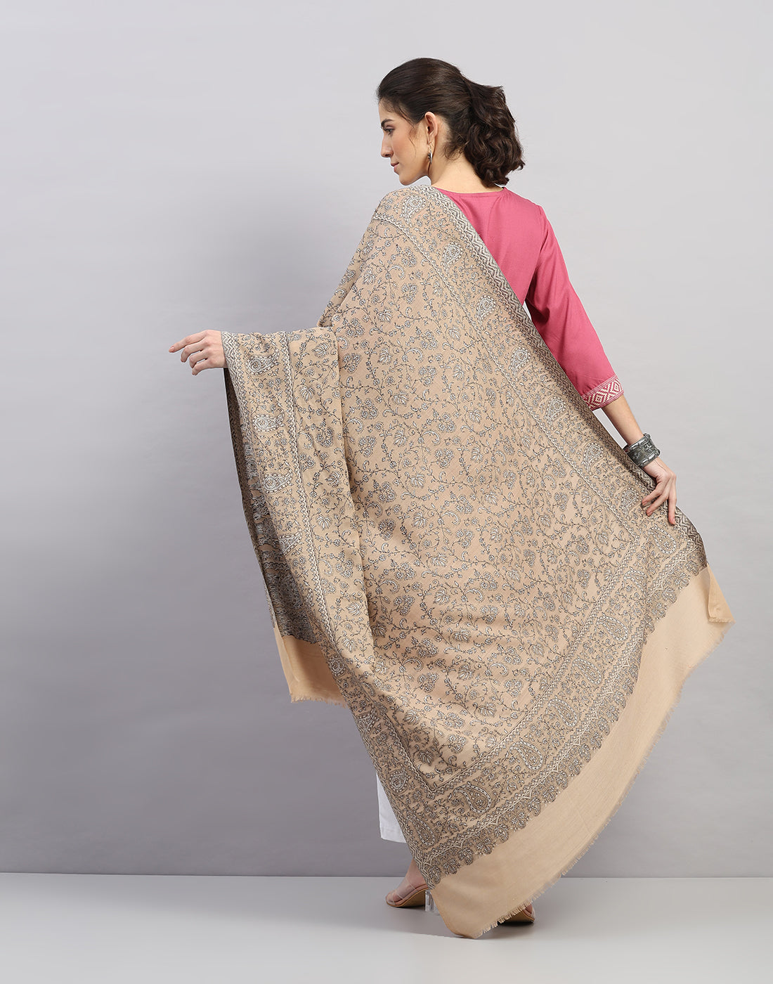 Women Multicolor Self Design   Shawl
