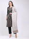 Women Grey Printed Wool Blend Shawl