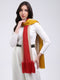 Women Multicolor Solid Wool Blend Stole
