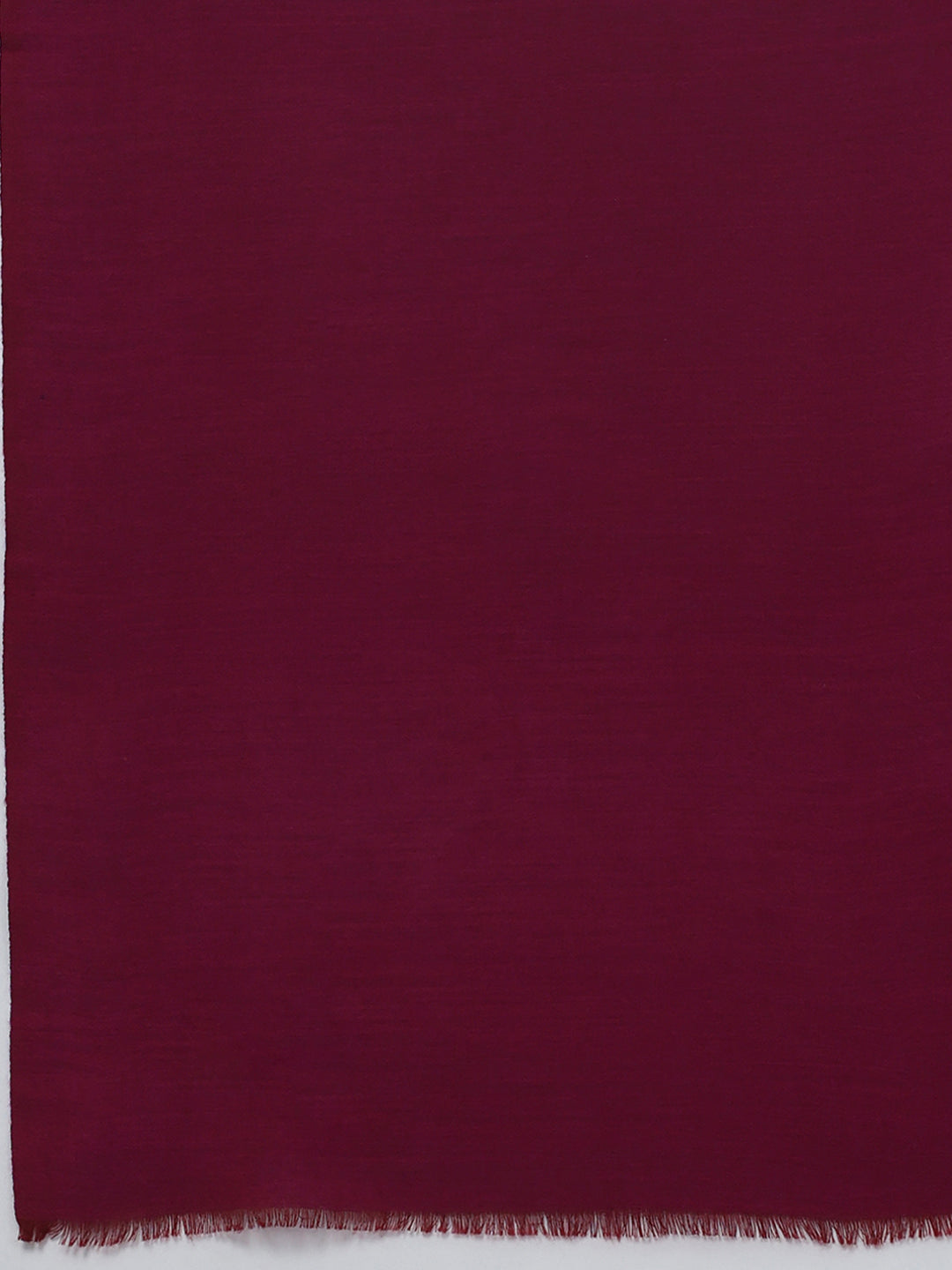 Women Maroon Solid Wool Blend Stole