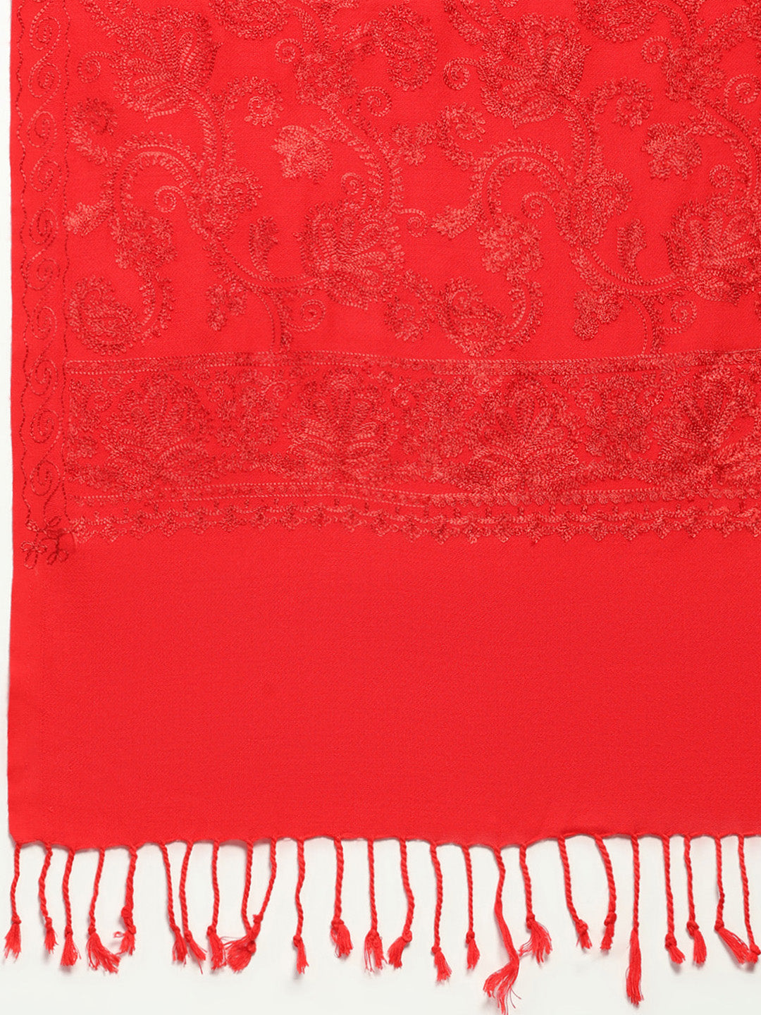 Women Multicolor Self Design Wool Stole