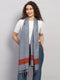 Women Multicolor Self Design Wool Stole