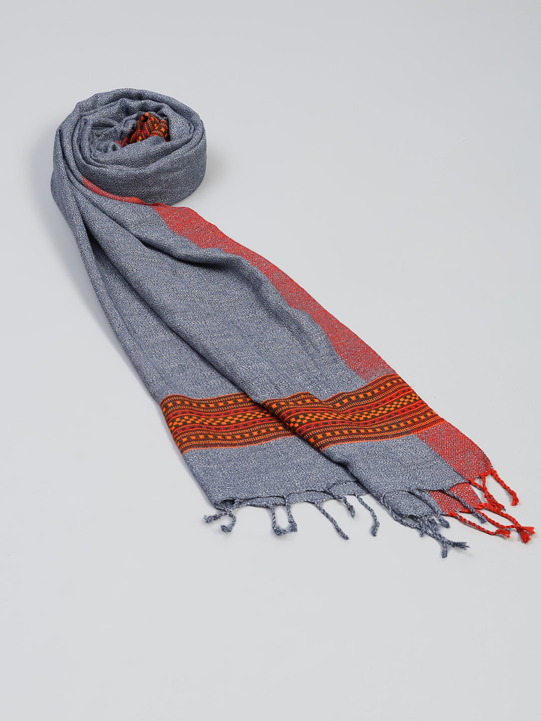 Women Multicolor Self Design Wool Stole