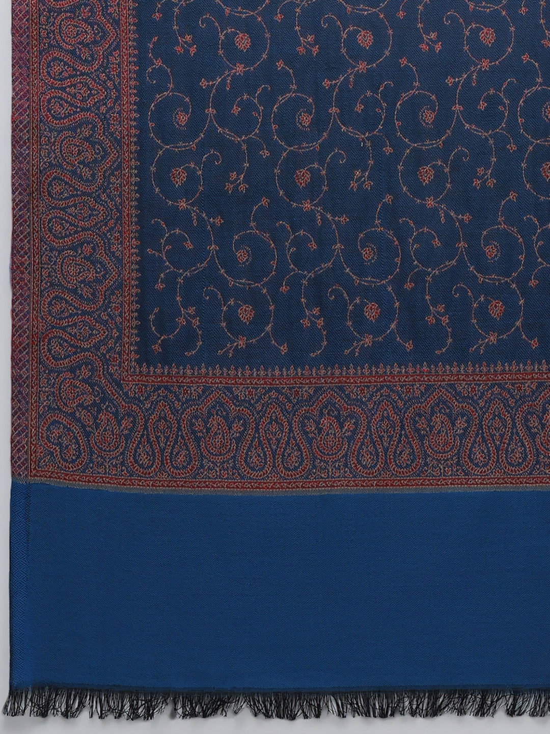 Women Multicolor Self Design Wool Blend Stole