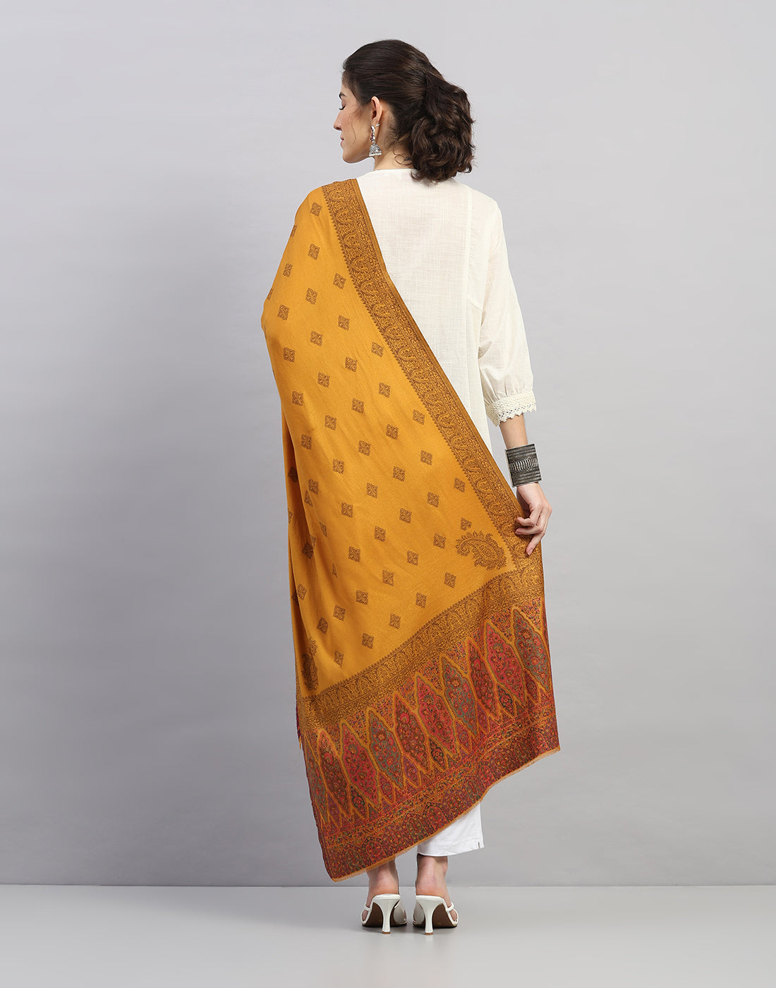 Women Multicolor Self Design   Stole