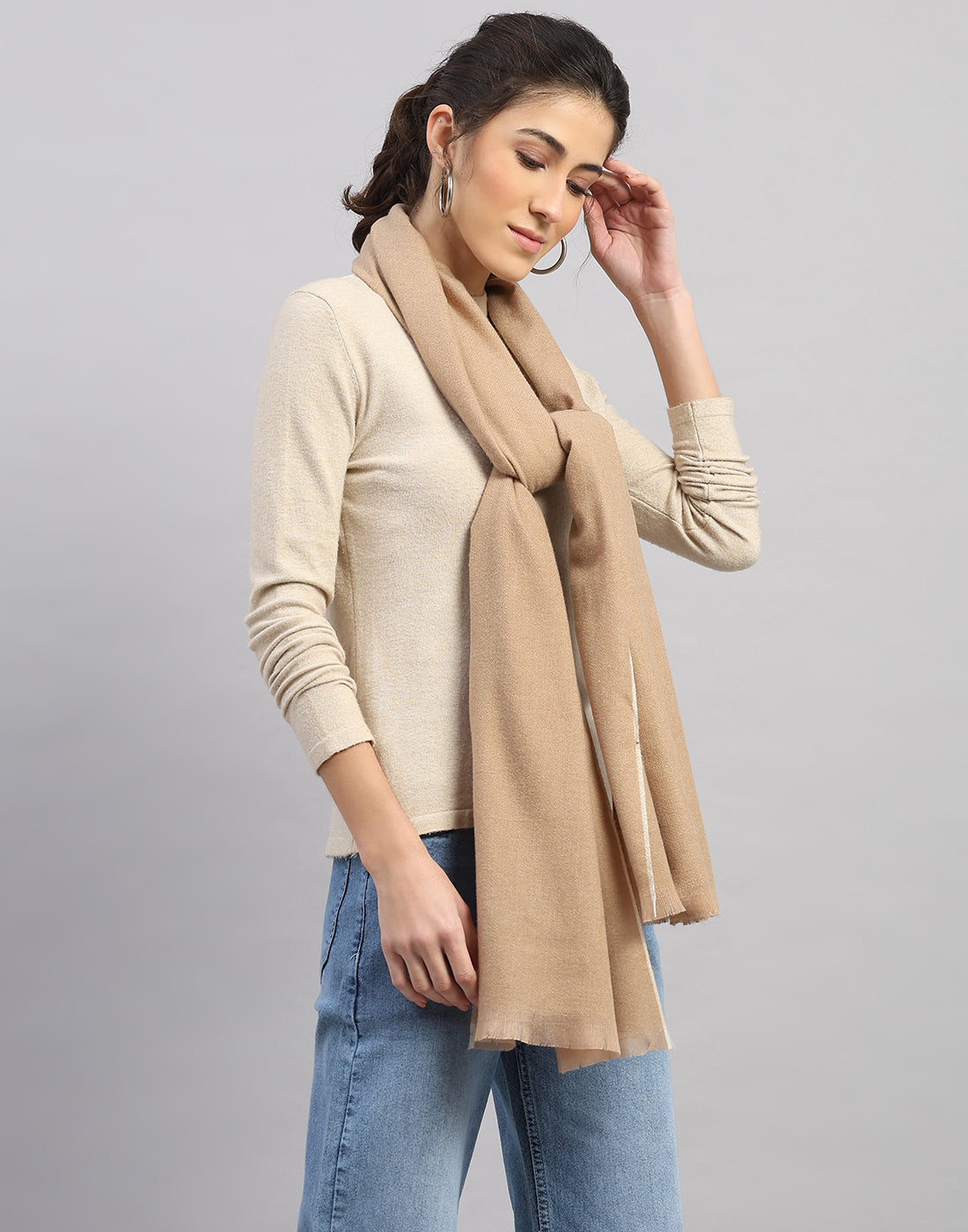 Women Multicolor Self Design   Stole