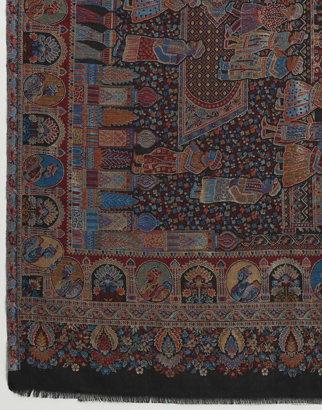 Women Multicolor Self Design   Stole