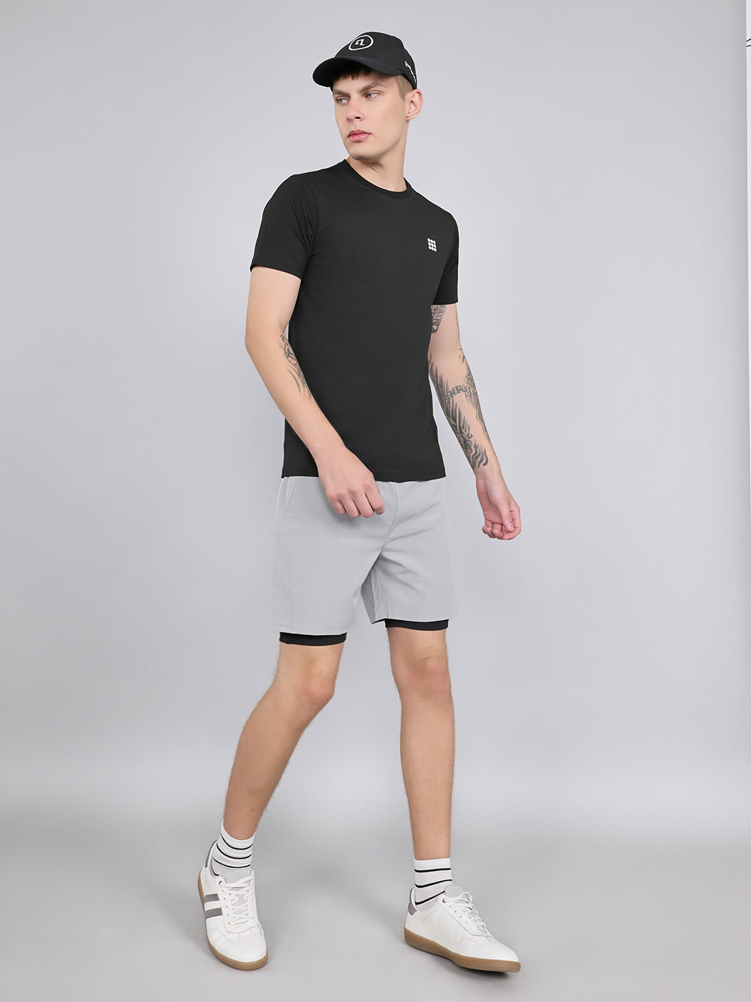 Rock.it Men Black Solid Round Neck Half Sleeve T-Shirt