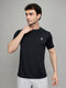 Rock.it Men Black Solid Round Neck Half Sleeve T-Shirt
