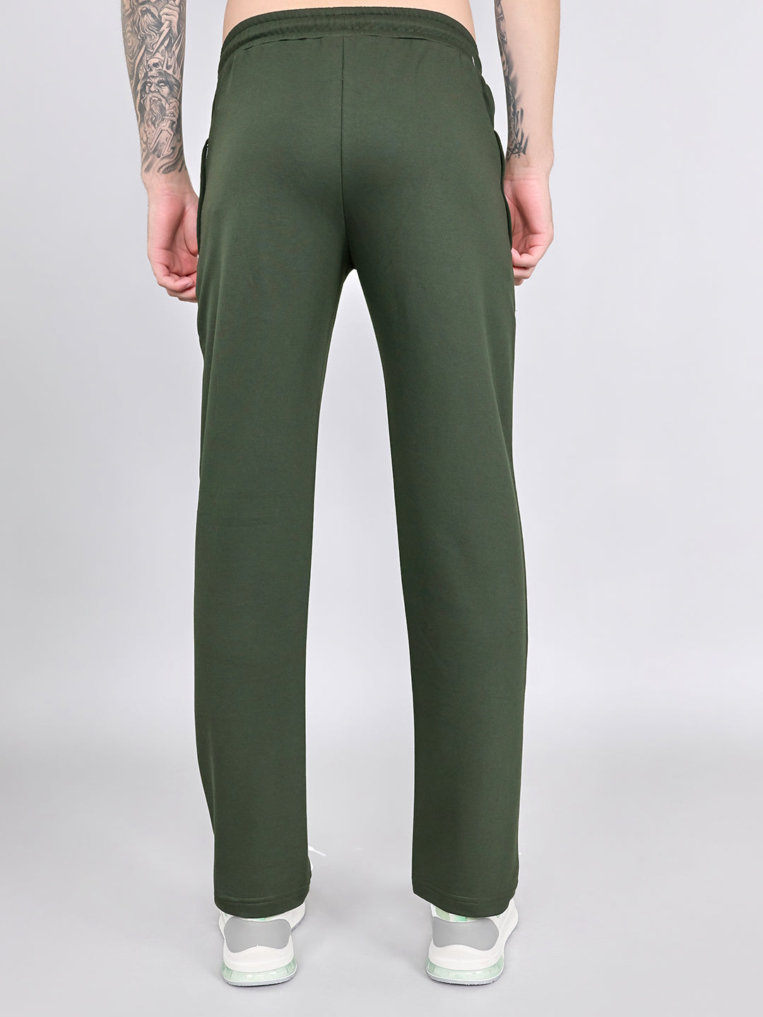 Rock.it Men Olive Solid Smart Fit Lower