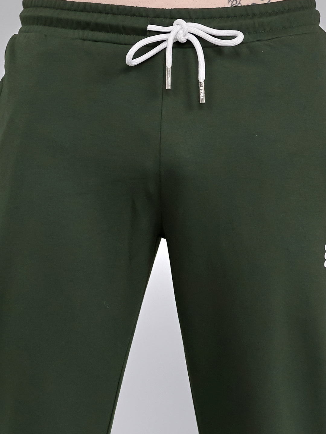 Rock.it Men Olive Solid Smart Fit Lower