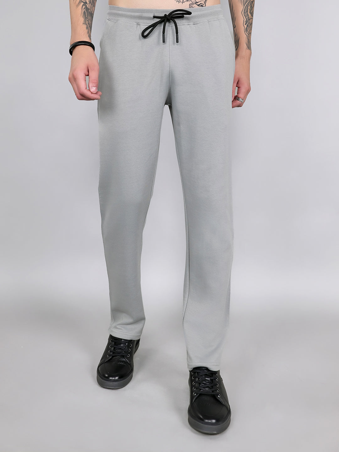 Rock.it Men Grey Solid Smart Fit Lower