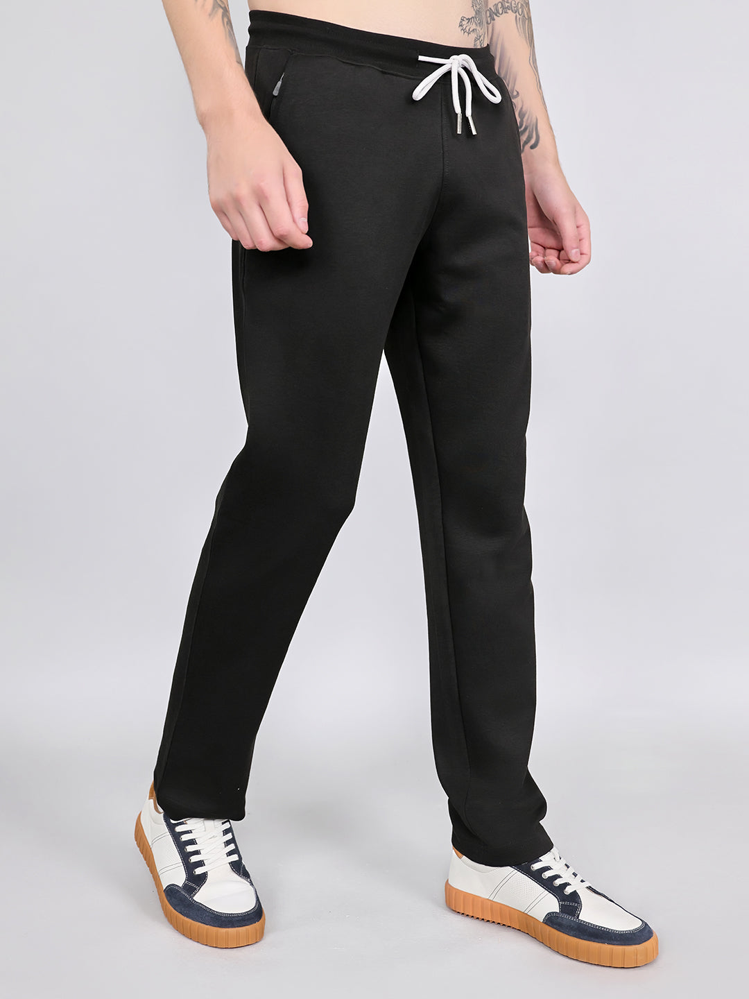 Rock.it Men Black Solid Smart Fit Lower