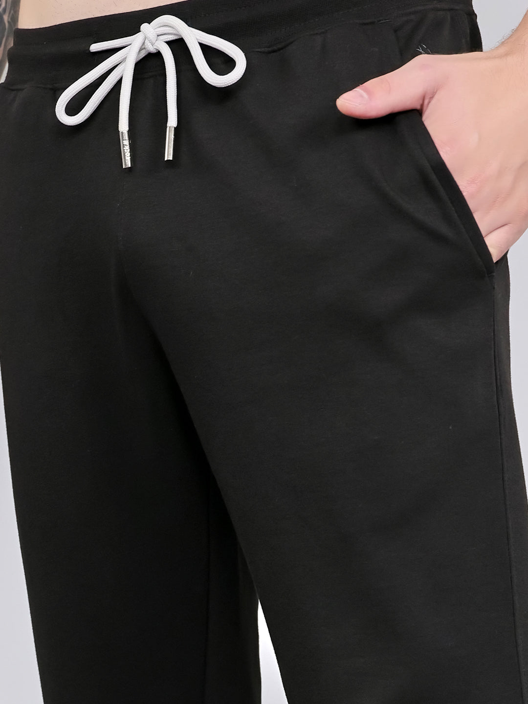 Rock.it Men Black Solid Smart Fit Lower