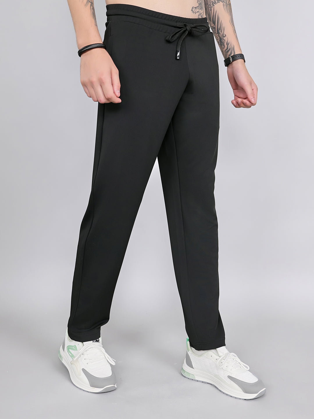 Rock.it Men Black Solid Smart Fit Lower