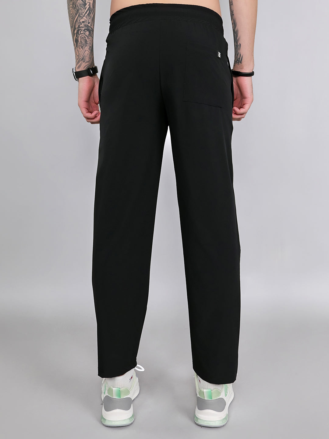 Rock.it Men Black Solid Regular Fit Lower