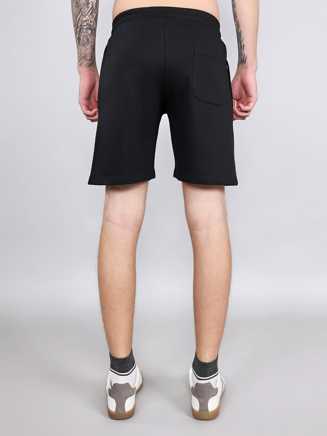 Rock.it Men Black Solid Regular Fit Shorts