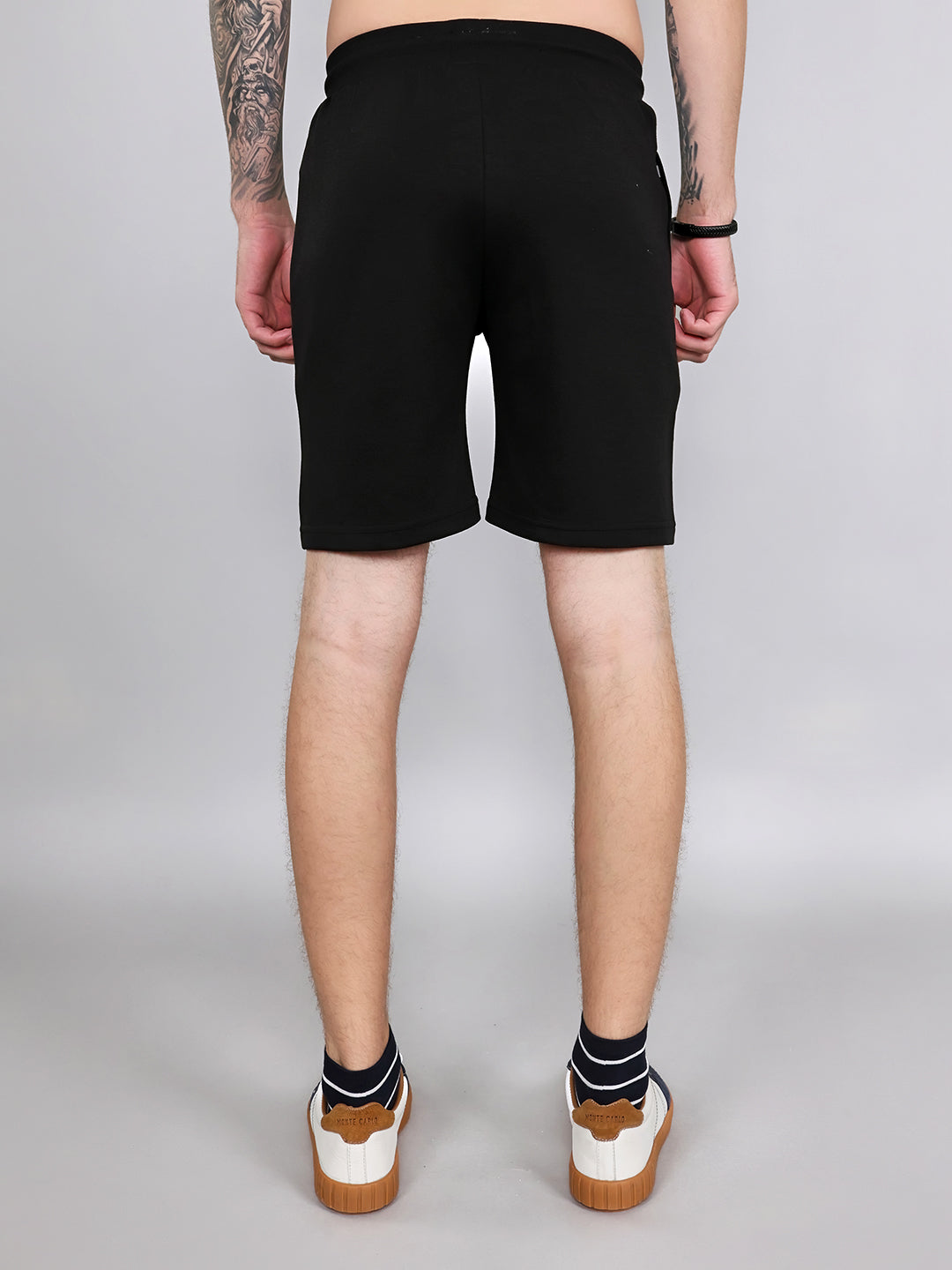 Rock.it Men Black Solid Regular Fit Shorts