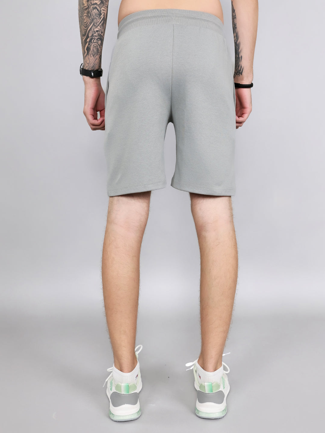 Rock.it Men Grey Solid Regular Fit Shorts