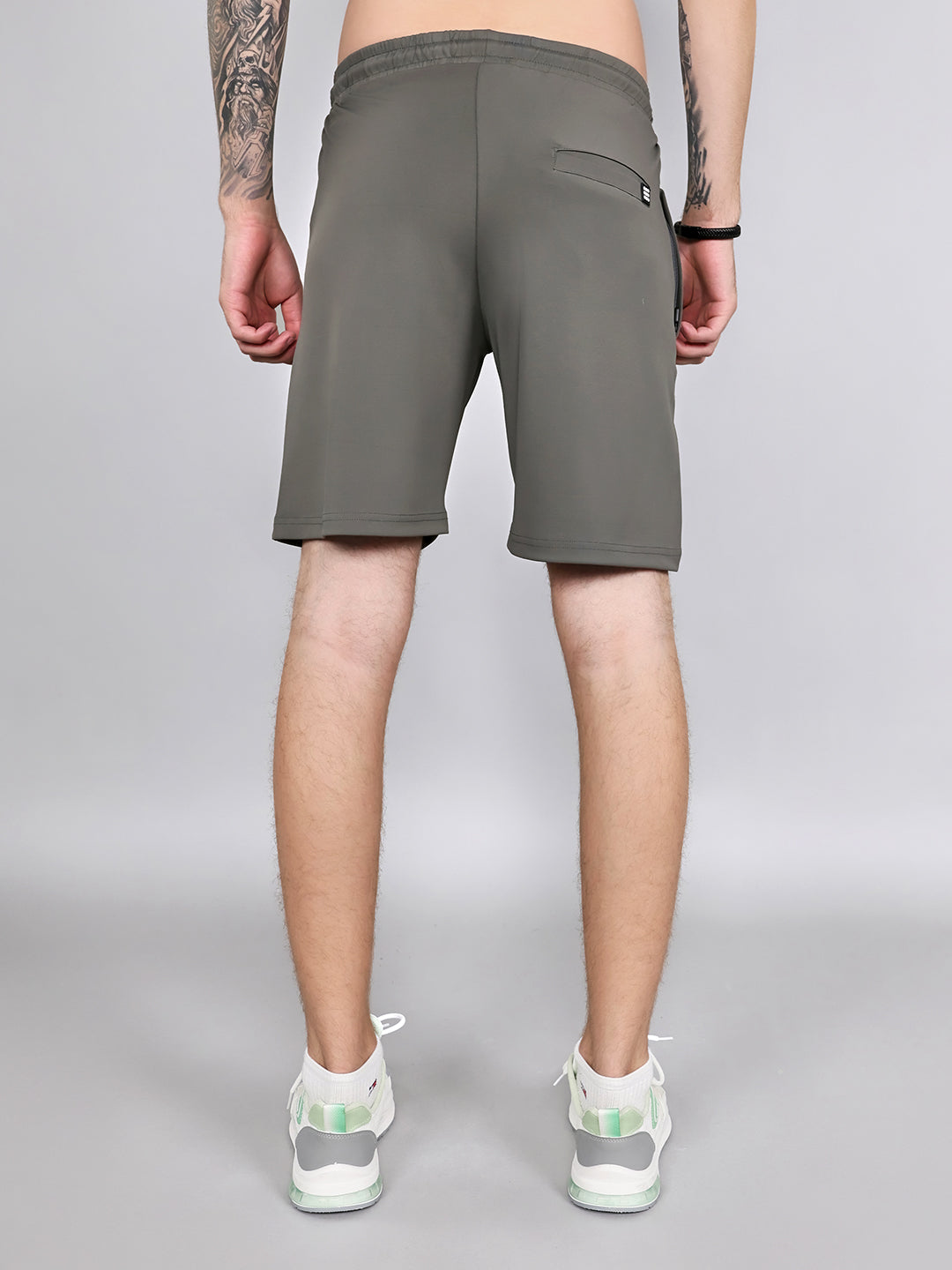 Rock.it Men Grey Solid Regular Fit Shorts