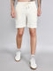 Rock.it Men Cream Solid Regular Fit Shorts
