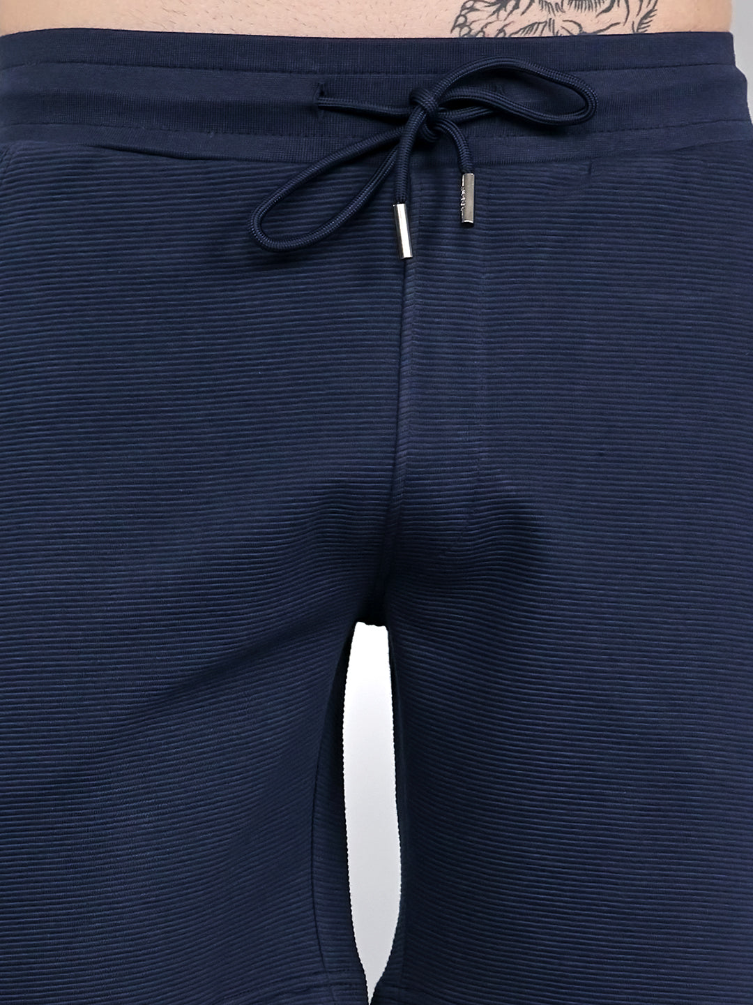 Rock.it Men Navy Blue Solid Regular Fit Shorts