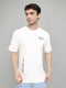 Rock.it Men Off White Back Printed Round Neck Half Sleeve T-Shirt