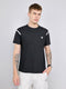 Rock.it Men Black Solid Round Neck Half Sleeve T-Shirt