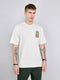 Rock.it Men Off White Printed Round Neck Drop Shoulder Half Sleeve T-Shirt