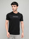 Rock.it Men Black Printed Round Neck Half Sleeve T-Shirt