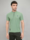 Rock.it Men Light Green Solid Henley Neck Half Sleeve T-Shirt