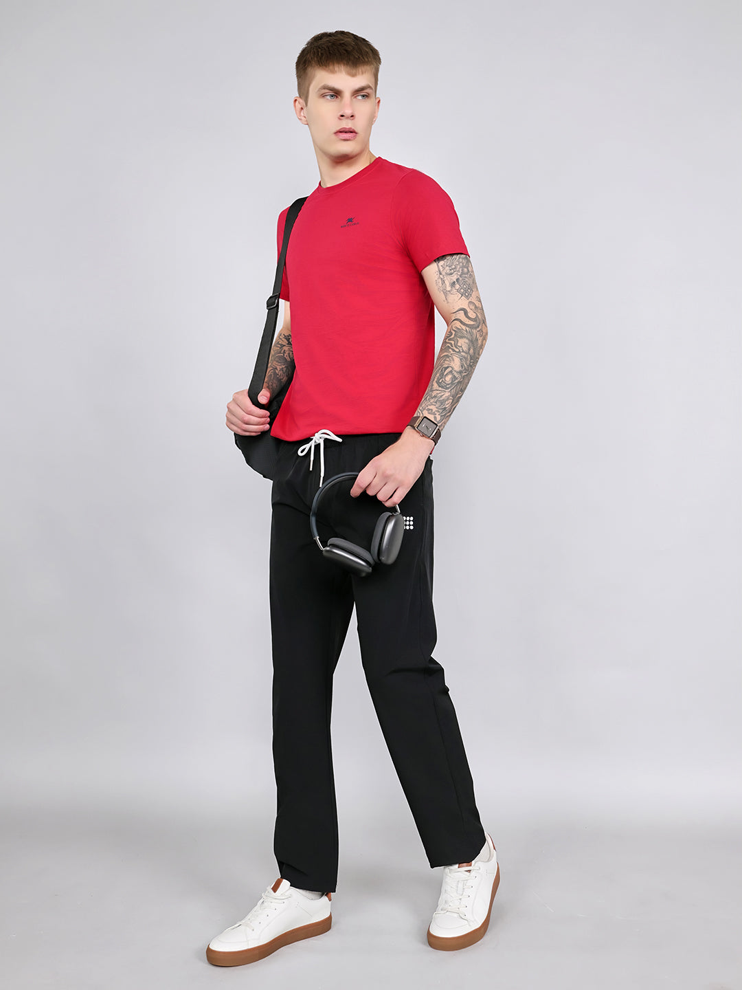 Rock.it Men Black Solid Regular Fit Lower
